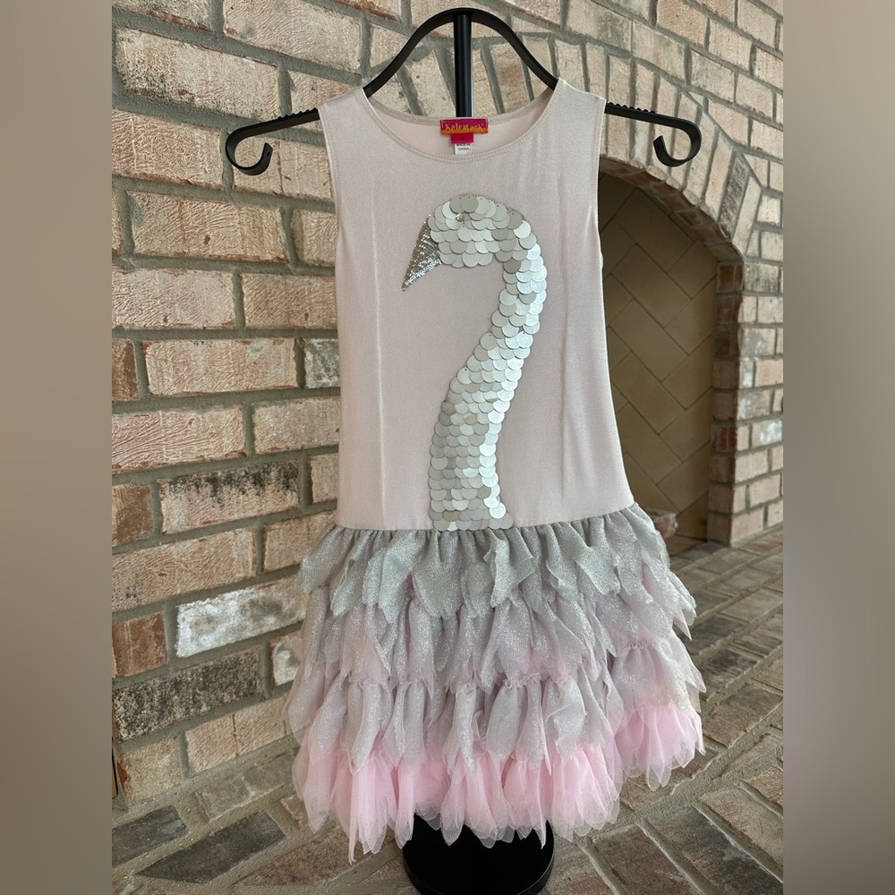 Kate Mack Pink Sparkle Swan Princess Dress.